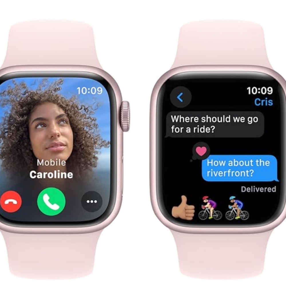 NEW IN BOX Apple Watch Series 9 41mm Pink Aluminum Case Light Pink Sp Band M/L - Picture 3 of 5